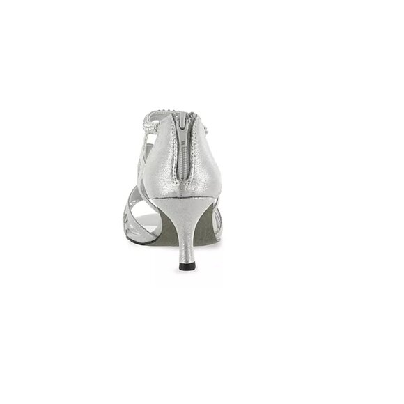 Easy Street Silver Dress Sandal - Picture 3 of 3